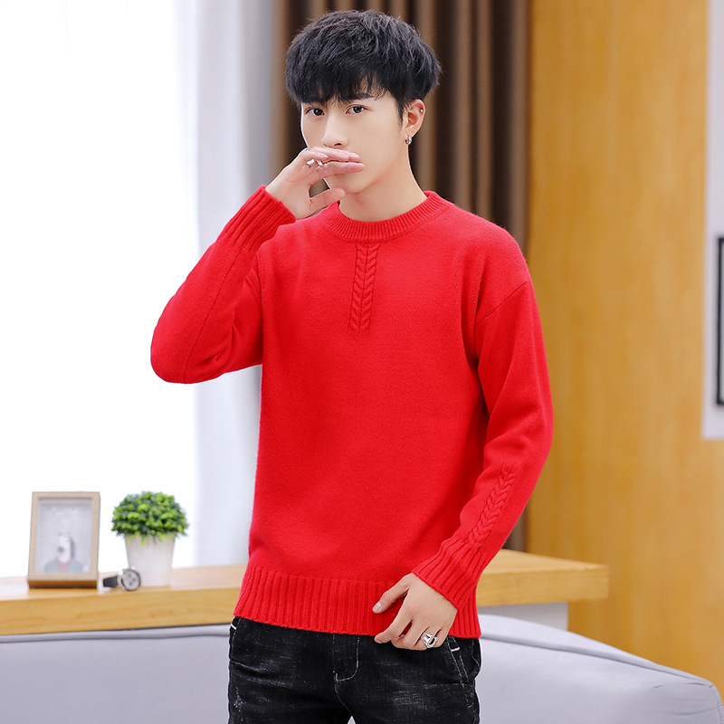 Winter Mens Sweaters Purple Blue Pullovers O-Neck Casual Solid Thick Sweater Men Long Sleeve White Black Red Yellow, As picture
Winter Mens Sweaters Purple Blue Pullovers O-Neck Casual Solid Thick Sweater Men Long Sleeve White Black Red Yellow, As picture