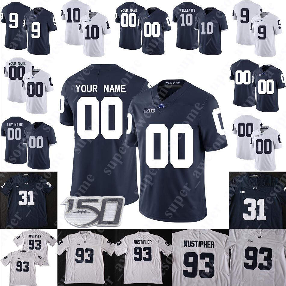 Penn State Nittany Football Jersey Micah Parsons Justin Shorter Slade Michal Menet Lamont Wade Shane Simmons Rasheed Walker Jayson Oweh, 150th-white with name
Penn State Nittany Football Jersey Micah Parsons Justin Shorter Slade Michal Menet Lamont Wade Shane Simmons Rasheed Walker Jayson Oweh, 150th-white with name