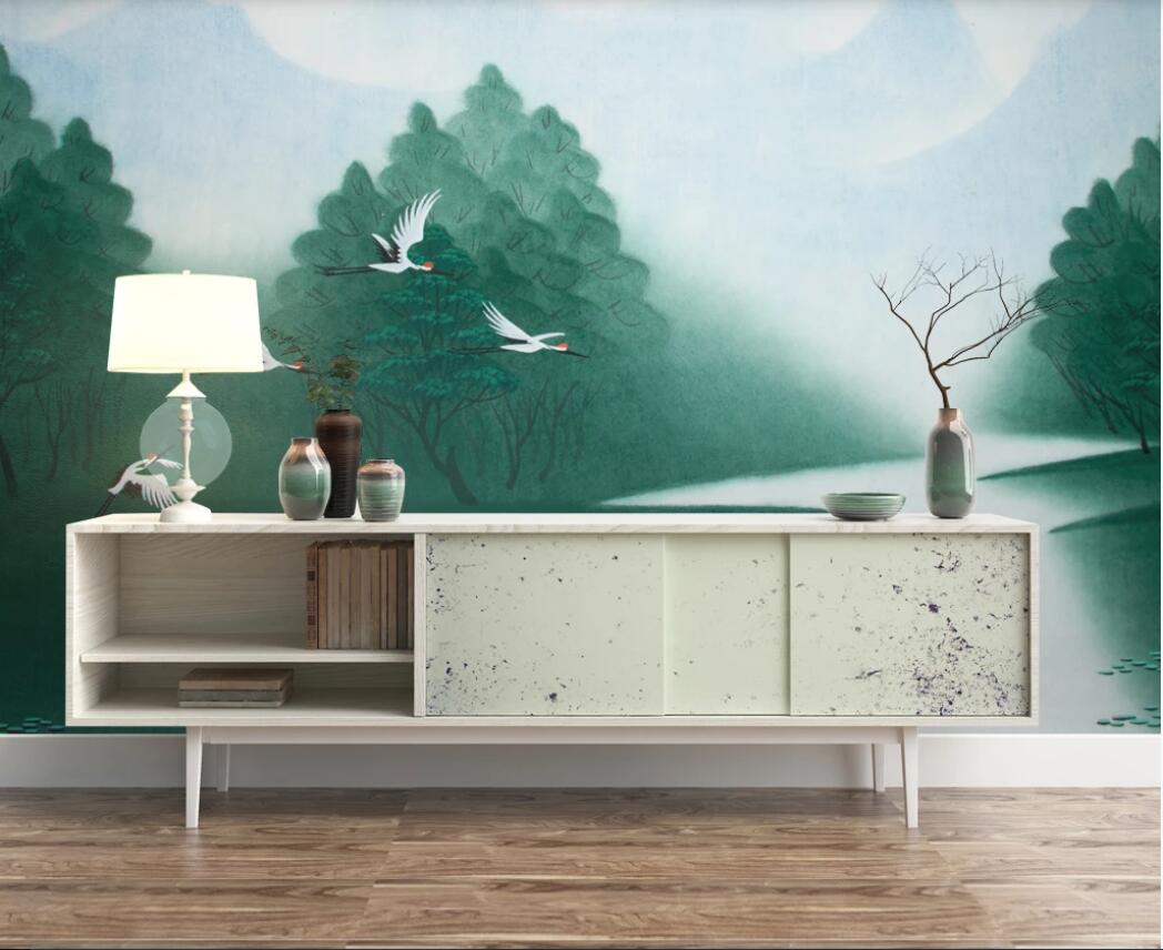 3d wallpaper custom photo murals Quietly elegant landscape and bird background wall ink Chinese TV background wall decor wall art pictures, Non-woven fabric
3d wallpaper custom photo murals Quietly elegant landscape and bird background wall ink Chinese TV background wall decor wall art pictures, Non-woven fabric