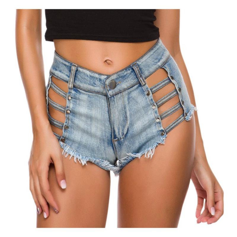Two Side Hollow Out Sexy Women Shorts Summer Club Party Tassels Rivet Denim Mini Panties Pantalones Cortos Mujer M L XL, As pic
Two Side Hollow Out Sexy Women Shorts Summer Club Party Tassels Rivet Denim Mini Panties Pantalones Cortos Mujer M L XL, As pic