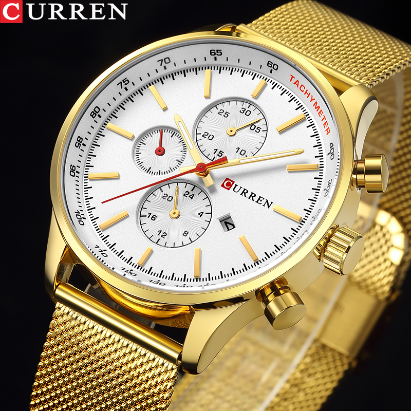 CURREN Top Watches Men Luxury Brand Casual Stainless Steel Sports Watches Japan Quartz Unisex Wristwatch For Men Military Watch, Khaki
CURREN Top Watches Men Luxury Brand Casual Stainless Steel Sports Watches Japan Quartz Unisex Wristwatch For Men Military Watch, Khaki