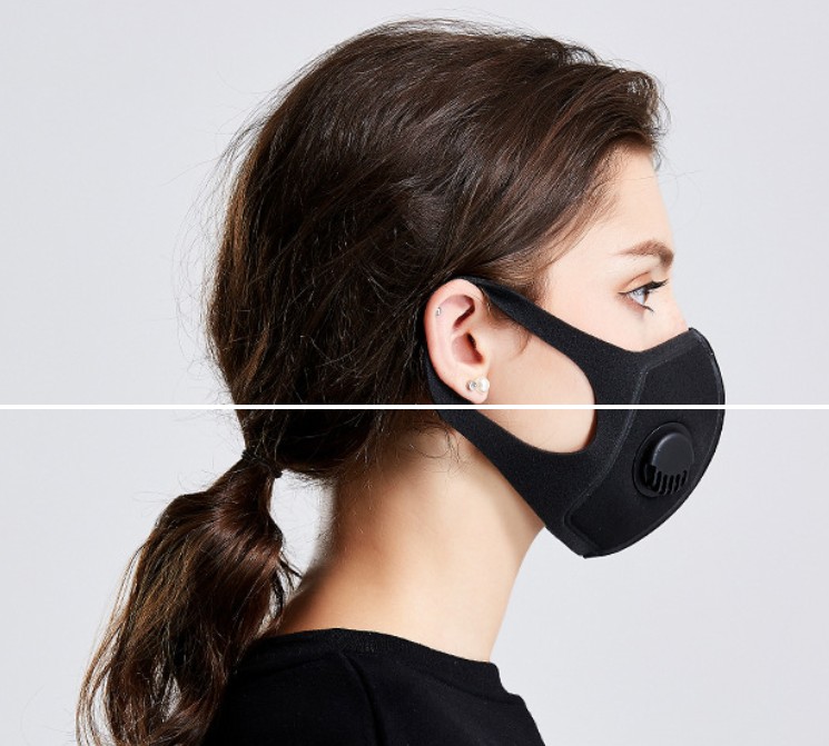 Face Mask Dust Mask Anti Pollution Masks PM2.5 Activated Carbon Filter Insert Can Be Washed