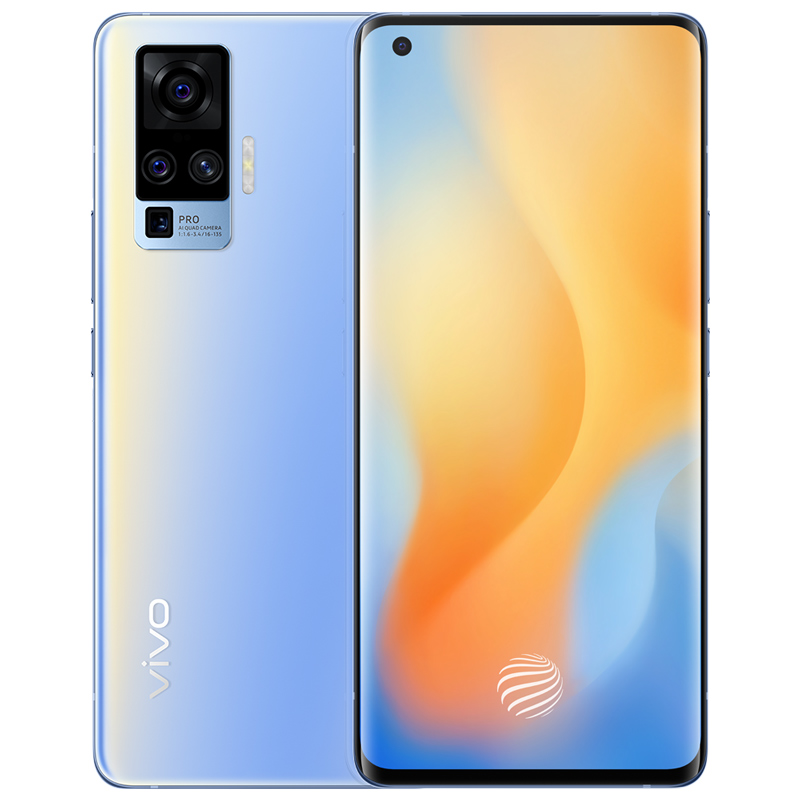 Original VIVO X50 Pro 5G Mobile Phone 8GB RAM 128GB 256GB ROM Snapdragon 765G Octa Core Android 6.56" Full Screen 48.0MP NFC Face ID Smart Cell P