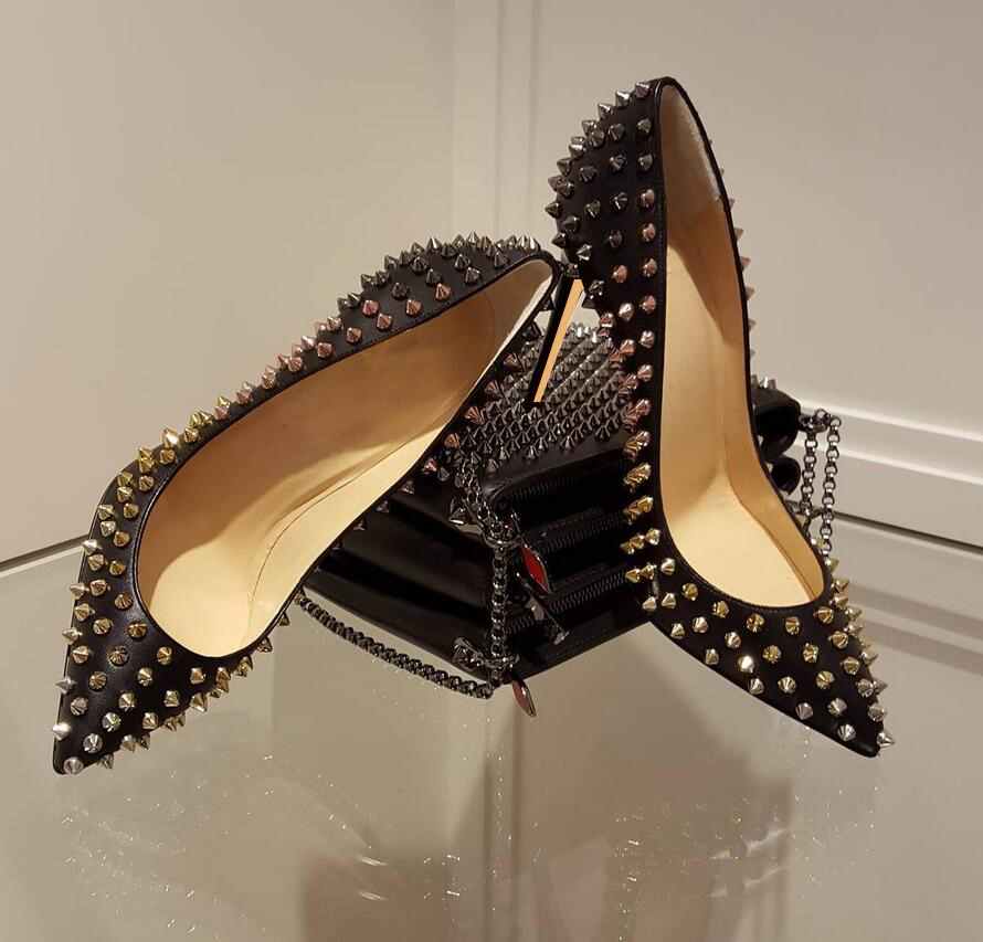 Casual Designer Sexy lady fashion women pumps studded spikes point toe high heels shoes pumps Stiletto bride wedding shoes 12cm 10cm 8cm, Black matt 10cm
Casual Designer Sexy lady fashion women pumps studded spikes point toe high heels shoes pumps Stiletto bride wedding shoes 12cm 10cm 8cm, Black matt 10cm