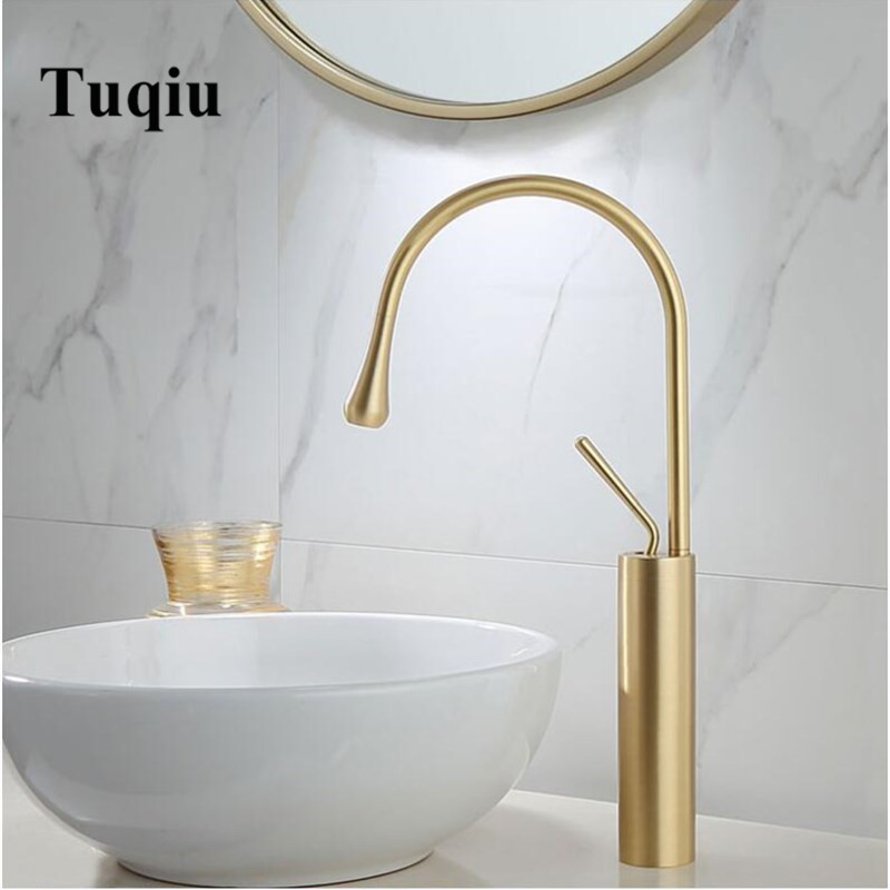 New Basin Faucet Single Lever 360 Rotation Spout Moder Brass Mixer Tap For Kitchen Or Bathroom Basin Water Sink Mixer gold brush
New Basin Faucet Single Lever 360 Rotation Spout Moder Brass Mixer Tap For Kitchen Or Bathroom Basin Water Sink Mixer gold brush