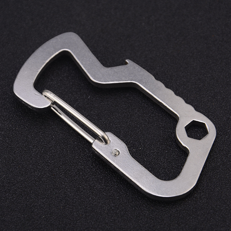 Silver Stainless Steel Carabiner Small Horn Shark Shape D Type Hanging Buckle With Spring Hook EDC Bottle Openers By DHL or FedEx
Silver Stainless Steel Carabiner Small Horn Shark Shape D Type Hanging Buckle With Spring Hook EDC Bottle Openers By DHL or FedEx