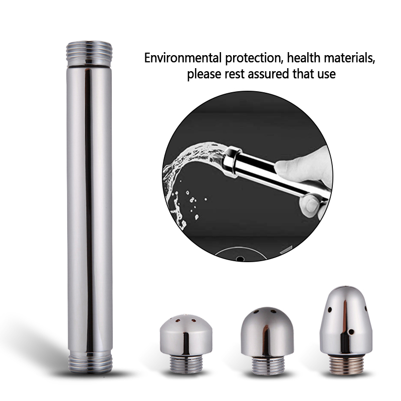 Metal Anal Vaginal Cleaner Douche Shower Cleaning Enemator Butt Plug Anus Enema Faucet Clean Tool Adult Sex Toys for Men Women Y191028 - view 3