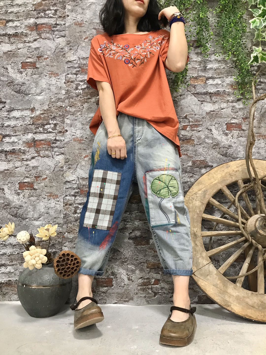 Lavender Stick Thin Cloth Color Matching Big Yards Personality Loose Woman Hot Pants Bk4795
Lavender Stick Thin Cloth Color Matching Big Yards Personality Loose Woman Hot Pants Bk4795