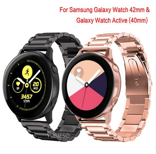 20mm Universal Stainless Steel Watch Strap For Samsung Galaxy Watch Active 40mm Metal Bracelet For Samsung Galaxy Watch 42mm
20mm Universal Stainless Steel Watch Strap For Samsung Galaxy Watch Active 40mm Metal Bracelet For Samsung Galaxy Watch 42mm