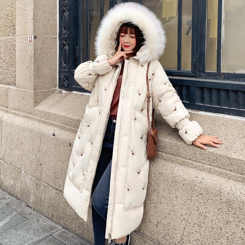 Winter Jacket Women Cotton Padded Coat Outwear X-Long Coat Hooded With Fur Loose Parka Korean Style Coats, Beige
Winter Jacket Women Cotton Padded Coat Outwear X-Long Coat Hooded With Fur Loose Parka Korean Style Coats, Beige