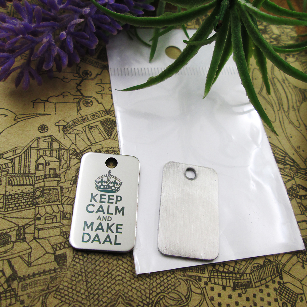 40pcs--"keep calm and make daal"stainless steel charms more style for choosing DIY Charms pendants for necklace
40pcs--"keep calm and make daal"stainless steel charms more style for choosing DIY Charms pendants for necklace