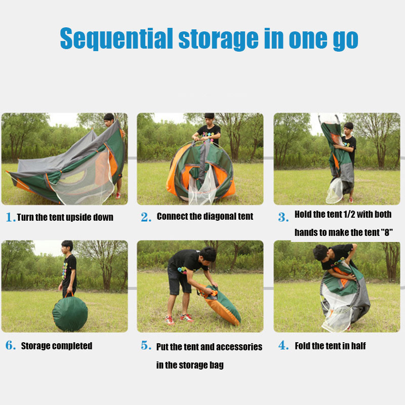 Outdoor Automatic Camping Tent Folding Fast Open Travel Beach Camp Garden Sun Shade Tent Popular
Outdoor Automatic Camping Tent Folding Fast Open Travel Beach Camp Garden Sun Shade Tent Popular