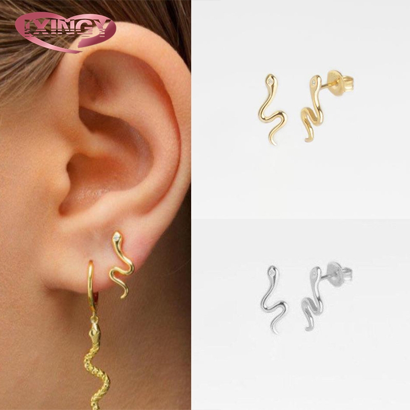 Small Snake EarJacket Earrings For Women 925 sterling silver Reptile Jewelry Animal Stud Earrings Fashion ear Jewelry Gift
Small Snake EarJacket Earrings For Women 925 sterling silver Reptile Jewelry Animal Stud Earrings Fashion ear Jewelry Gift