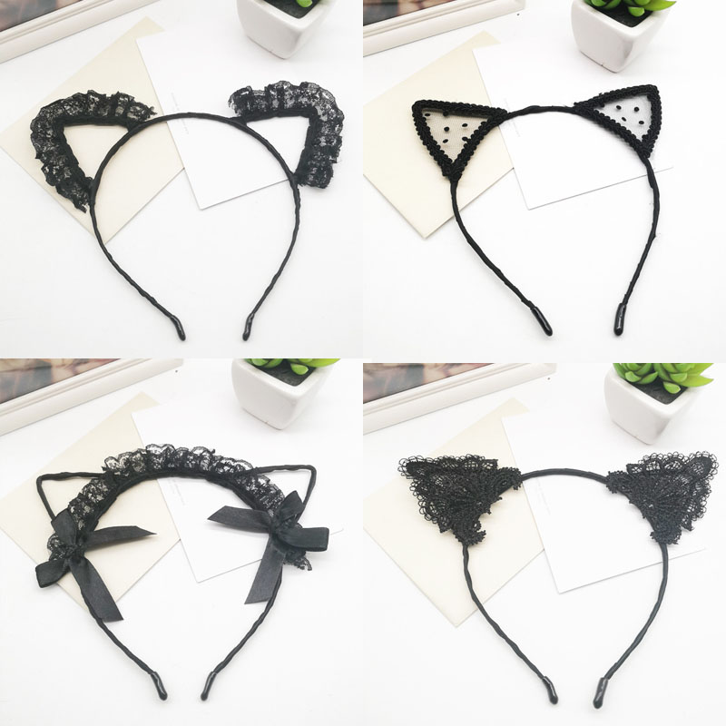 Girls Woman Hollow Lace Cat Hair Band Animal Ear Headbands Hair Accessory Wedding Prom Party Cosplay Costume Head Wear
Girls Woman Hollow Lace Cat Hair Band Animal Ear Headbands Hair Accessory Wedding Prom Party Cosplay Costume Head Wear