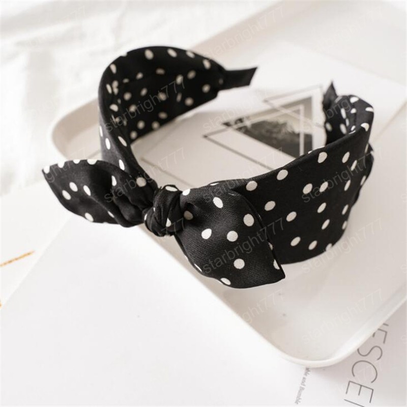 Fashion Women Bezel Rabbit Ears Korean Point Leopard Hairband Hair hoop Women Girls Elegant Cross Hair Accessories Headwear