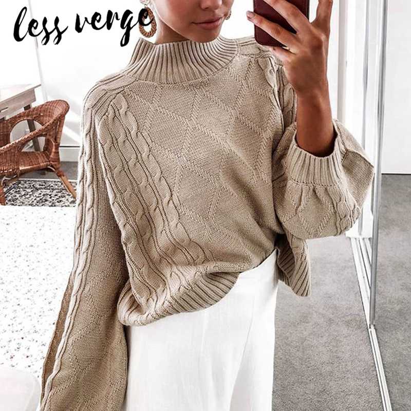 O neck green knit pullover sweater female Lantern sleeve black sweater women winter Oversized knitted jumpers
O neck green knit pullover sweater female Lantern sleeve black sweater women winter Oversized knitted jumpers