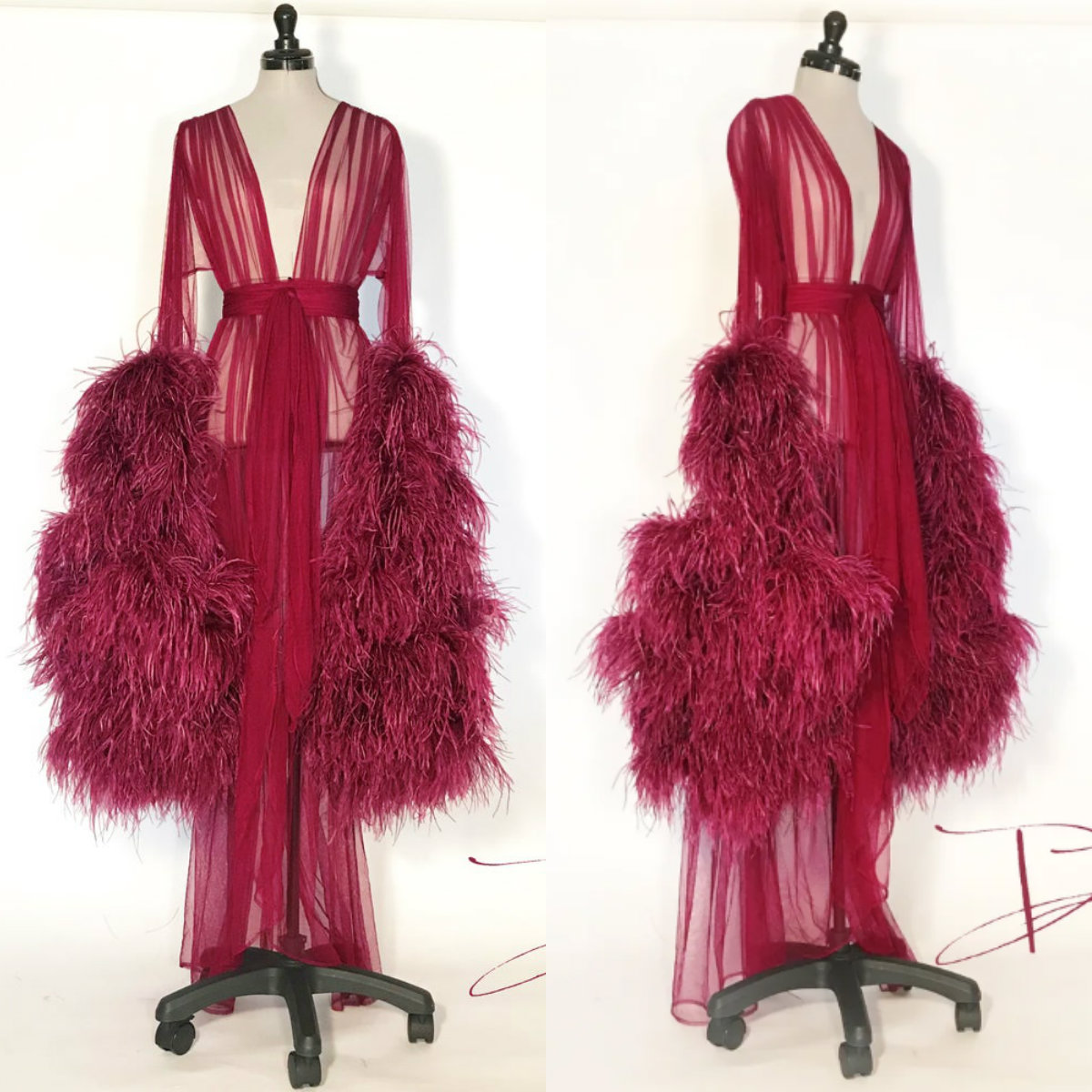 Wine Feather Women Sleepwear Bathrobe Long Tulle Kimono Dressing Gown Babydoll Belt Lingerie Bath Robe Luxury Pants Suit
Wine Feather Women Sleepwear Bathrobe Long Tulle Kimono Dressing Gown Babydoll Belt Lingerie Bath Robe Luxury Pants Suit