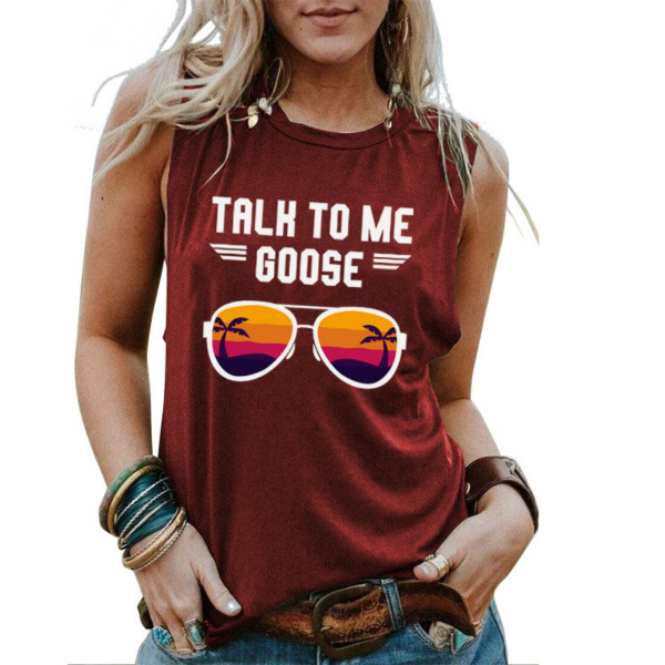 Summer Women Fashion Tshirts Womens Letter Printed Sleeveless Sling Clothing Womens Backless Sexy Loose Vest Womens Casual Tanks New, Black
Summer Women Fashion Tshirts Womens Letter Printed Sleeveless Sling Clothing Womens Backless Sexy Loose Vest Womens Casual Tanks New, Black
