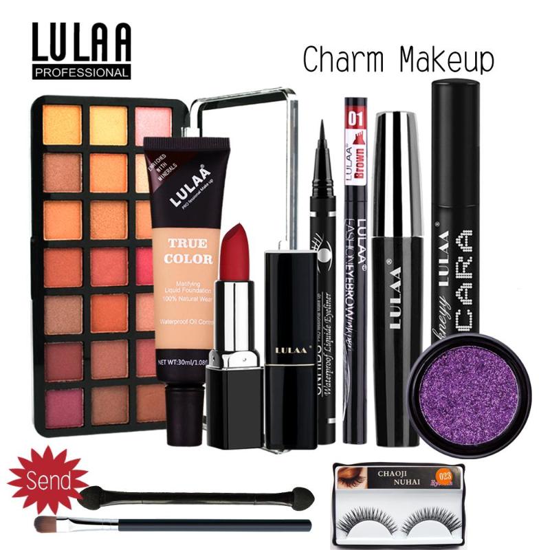 

Makeup Sets Set Professional Full Make Up Kit Lipstick Eyeshadow Eyeliner Mascara Eyebrow Concealer Complete With Bag Cosmetic