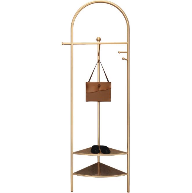 Corner coat rack floor Bedroom Furniture family iron bag clothes storage shelf living room hanging racks