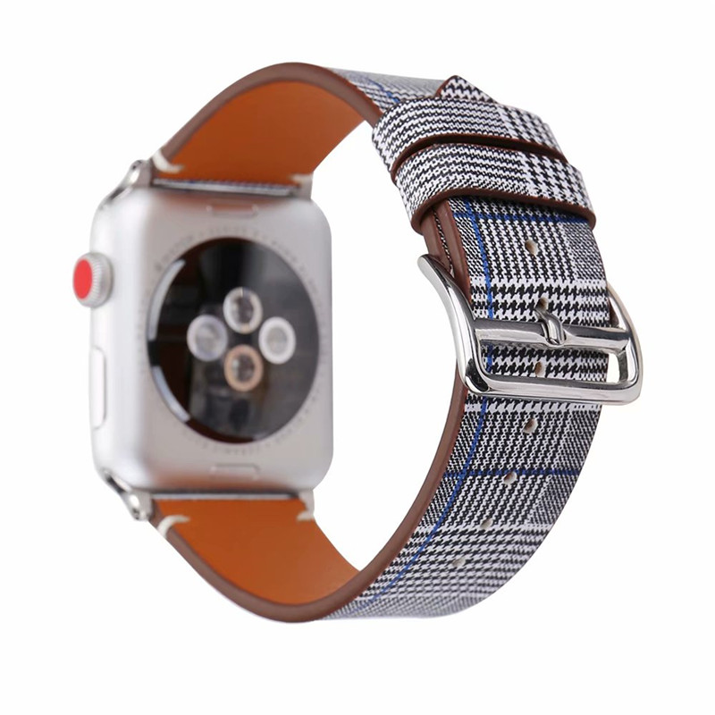 For iwatch Band Sizes 38mm 42mm Plaid Genuine Leather Strap Watchband For Apple Watch Band Replacement Wristband Bracelet Strap Gifts
For iwatch Band Sizes 38mm 42mm Plaid Genuine Leather Strap Watchband For Apple Watch Band Replacement Wristband Bracelet Strap Gifts