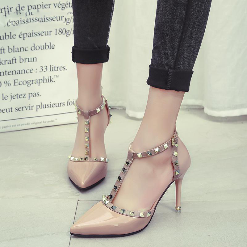 New Women Pumps Summer Fashion Sexy Rivets Pointed Toe Wedding Party High Heeled Shoes Woman Sandals, Black
New Women Pumps Summer Fashion Sexy Rivets Pointed Toe Wedding Party High Heeled Shoes Woman Sandals, Black