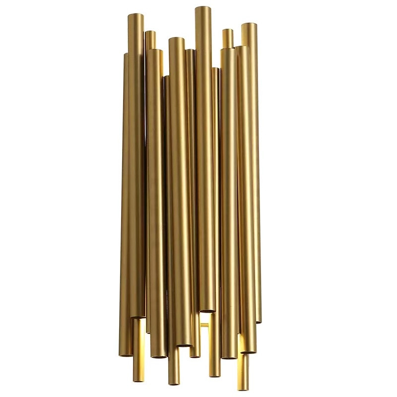 Nordic Modern Gold LED Wall Lamps Creative Aisle Light Living room Bedroom Decoration Sconce Lights Fixtures 2 G9 bulb