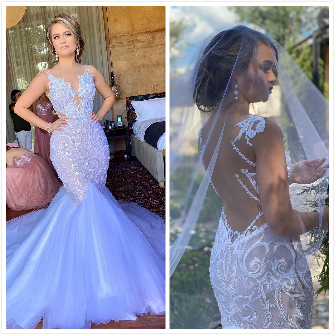 arabic aso ebi sexy vintage mermaid wedding dresses lace beaded sheer neck bridal dresses cheap backless wedding gowns zj362