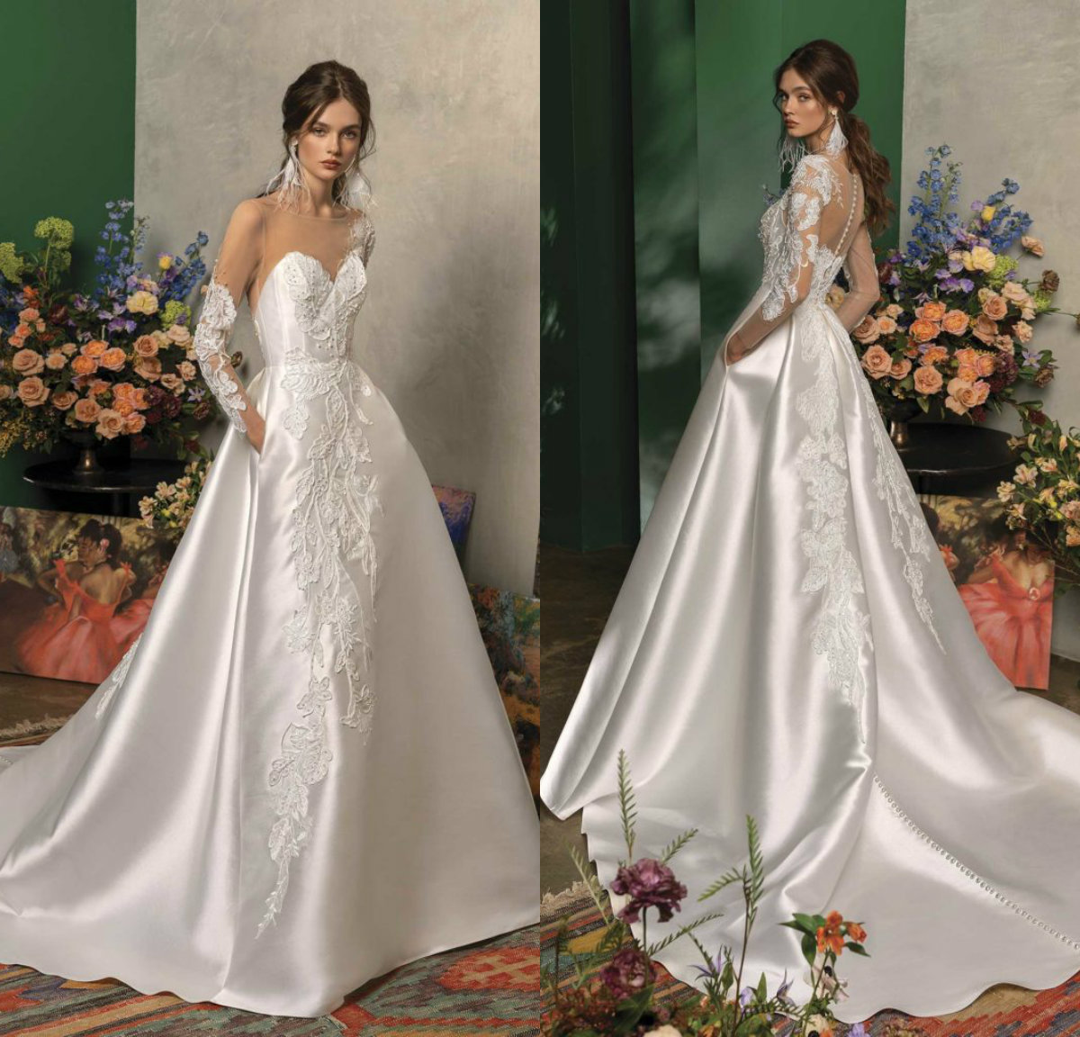 Papilio Modest Wedding Dresses A Line Jewel Neck Sweep Train Long Sleeve Bohemian Boho Wedding Dress Custom Made Garden Robes De Mariée, Purple
Papilio Modest Wedding Dresses A Line Jewel Neck Sweep Train Long Sleeve Bohemian Boho Wedding Dress Custom Made Garden Robes De Mariée, Purple
