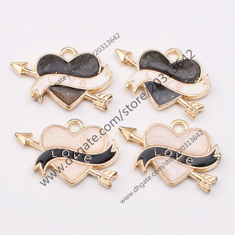 Colorful Enamel Jewelry Gold Plated Accessory Arrow Through Love Heart Charms for Pendant Love Gift DIY Making Findings, Bronze;silver
Colorful Enamel Jewelry Gold Plated Accessory Arrow Through Love Heart Charms for Pendant Love Gift DIY Making Findings, Bronze;silver