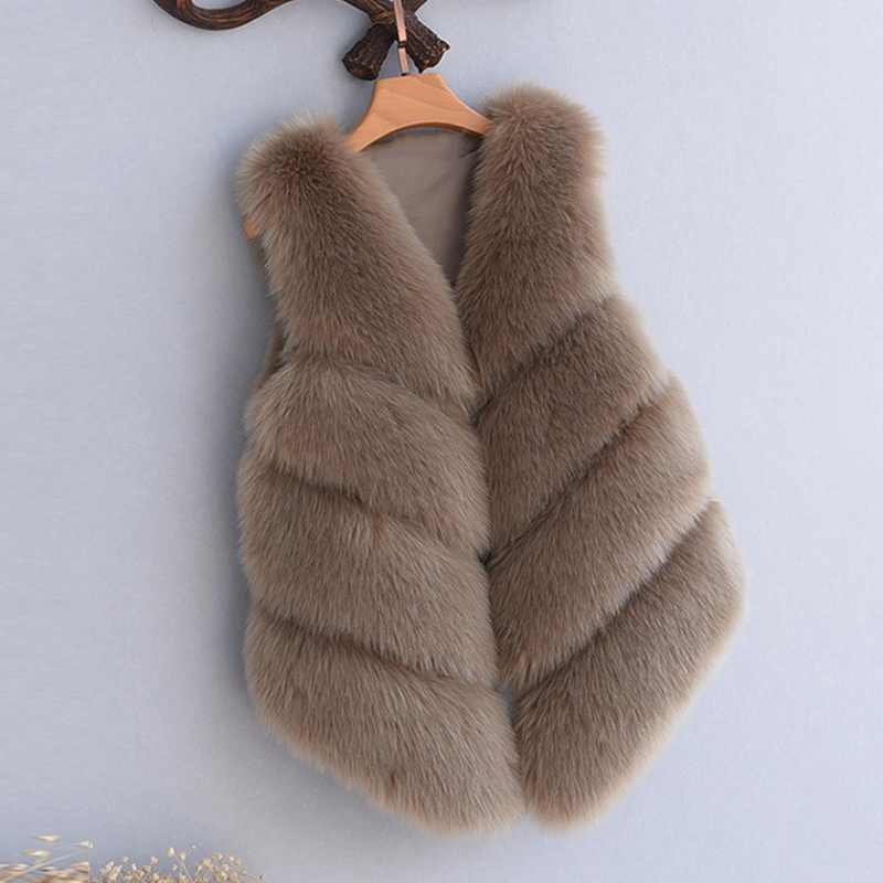Fenghua Faux Fur Coat Women 2018 Winter Fake Fur Vest Sleeveless V-neck Warm Fluffy Jacket Women Coat Outerwear 3XL abrigo mujer, Dark grey
Fenghua Faux Fur Coat Women 2018 Winter Fake Fur Vest Sleeveless V-neck Warm Fluffy Jacket Women Coat Outerwear 3XL abrigo mujer, Dark grey