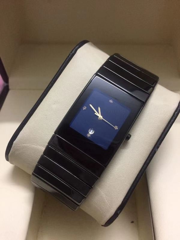 New fashion man watch quartz movement ceramic watch for man wrist watch black ceramic watches rd28