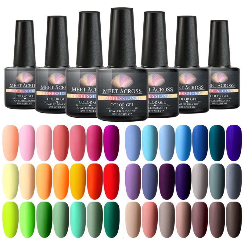 MEET ACROSS 8ml Gel Nail Polish Matte Color Nail Gel Lacquer Soak Off UV Varnish Long-lasting DIY Art Lacquer, Tgw2976
MEET ACROSS 8ml Gel Nail Polish Matte Color Nail Gel Lacquer Soak Off UV Varnish Long-lasting DIY Art Lacquer, Tgw2976