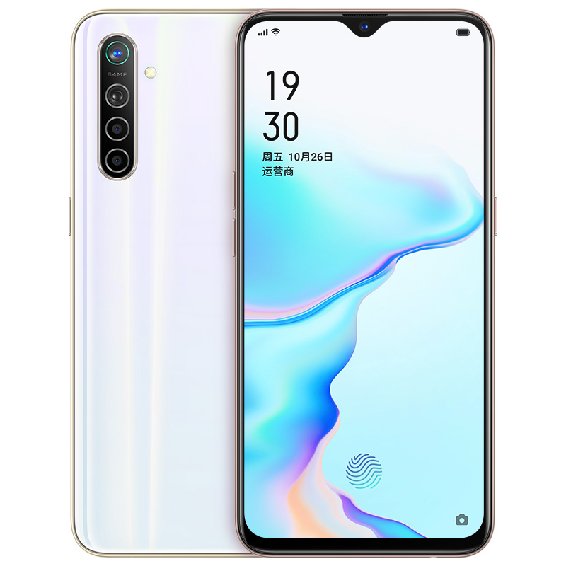 Original Oppo K5 4G LTE Cell Phone 8GB RAM 128GB 256GB ROM Snapdragon 730G Octa Core NFC 4000mAh Android 6.4 inch Full Screen 64MP Fingerprint ID Face