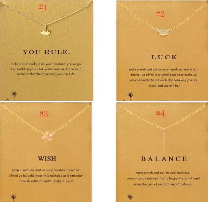 Dogeared Necklace women Necklaces With card Gold Prince&Princess Crown Four Leaf Clover Pendant Necklace Fashion Jewelry Clavicle Chain
Dogeared Necklace women Necklaces With card Gold Prince&Princess Crown Four Leaf Clover Pendant Necklace Fashion Jewelry Clavicle Chain