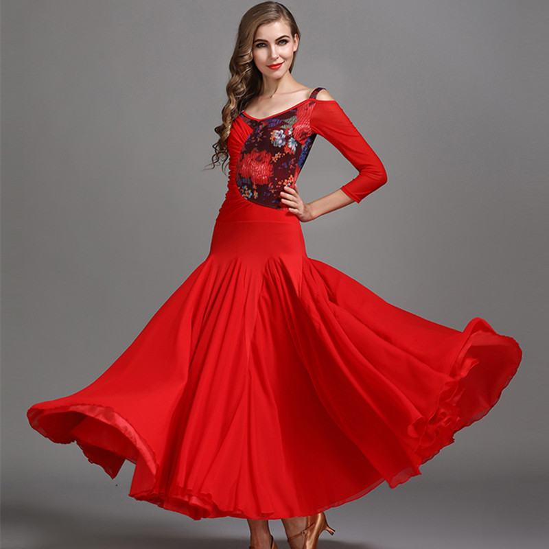 2019 Black Print Ballroom Waltz Dress Rumba Standard Social Dress Ballroom Dance Competition Fringe Modern Dance
2019 Black Print Ballroom Waltz Dress Rumba Standard Social Dress Ballroom Dance Competition Fringe Modern Dance