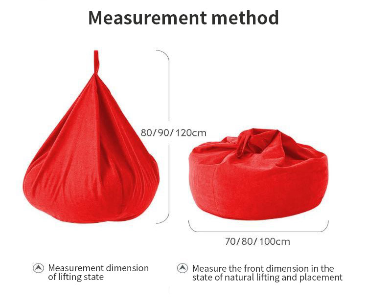 New Classic Bean Bag Sofa Chairs Cover Lazy Lounger Bean Bag Storage Chair Covers Solid Color Living Room1600348