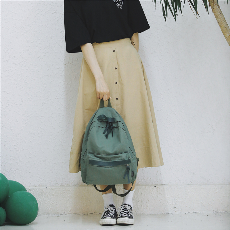 Menghuo High Quality Women Canvas Backpack Teenage Girls Leisure Backpack Bag Vintage Stylish Female School Bag Bookbag Mochilas Y18110202