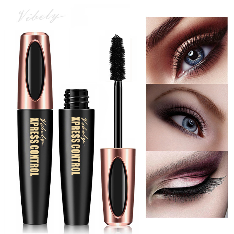Nouveau 4D Fibre Silk Cils Mascara Waterproof Rimel Mascara noir pour l'extension Eye épais Allongement Lashes Eye Cosmetics
