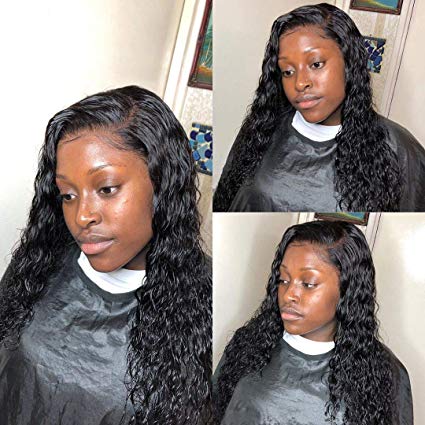 Brazilian 13x4 Deep Wave Frontal Wig Curly Human Hair Wigs For Women Wet And Wavy Water Hd Full Lace Front 130%density