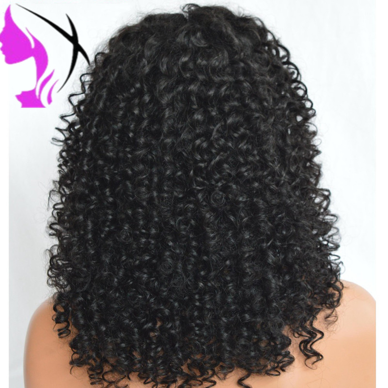14inch Short Hair Kinky Curly Wig Synthetic Lace Front Wig African American Wigs for Black Women