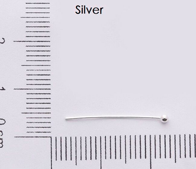 1000pcslot Ball Head Pins silver Gold Jewelry Beads DIY Accessories For Jewelry Making 50mm