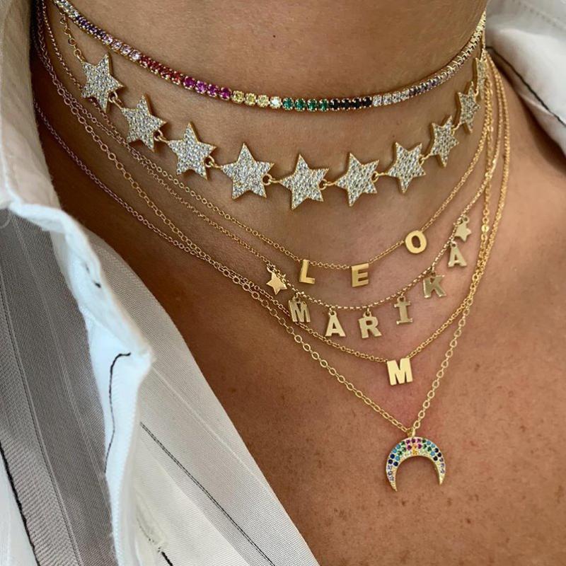 2020 gold filled wholesale New star Pendant Necklace wholesale cz paved five star Necklace Handmade girl Birthday Gift
2020 gold filled wholesale New star Pendant Necklace wholesale cz paved five star Necklace Handmade girl Birthday Gift