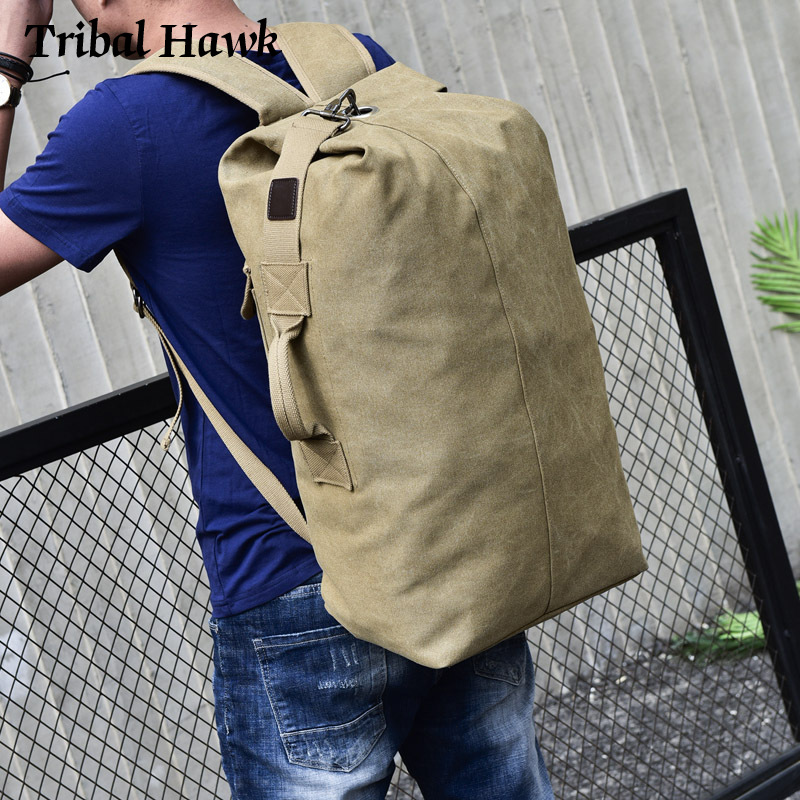Large Capacity Backpack Tactical Canvas Rucksack Foldable Men Multi-purpose Travel Camping Bucket Shoulder Bag Foldable, Black
Large Capacity Backpack Tactical Canvas Rucksack Foldable Men Multi-purpose Travel Camping Bucket Shoulder Bag Foldable, Black