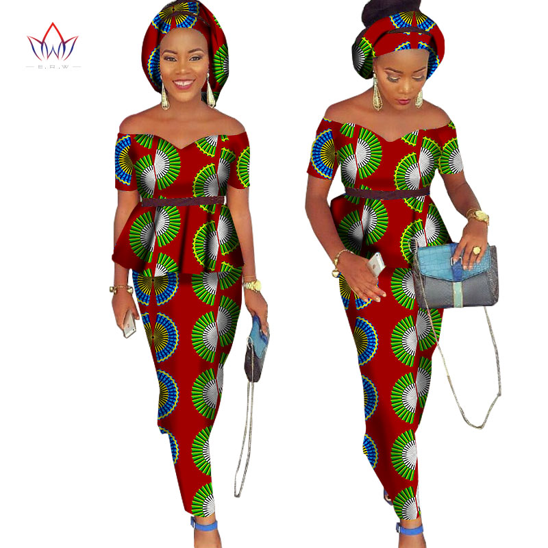 African Bazin Riche Dress for Women 2 Pieces Set Tops & African Print Skirt with Headscarf Bodycon Skirt Plus Size 6XL WY1072, Red
African Bazin Riche Dress for Women 2 Pieces Set Tops & African Print Skirt with Headscarf Bodycon Skirt Plus Size 6XL WY1072, Red