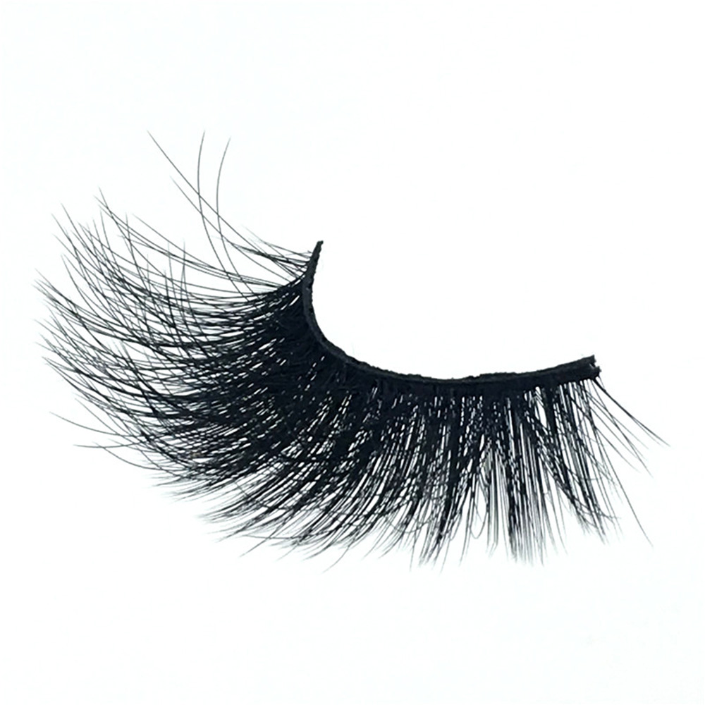 3 Pairs 25mm Mink False Eyelashes 8D Thick Dramatic Long Fluffy Eyelash Makeup Extension Handmade Lashes with a Tweezer