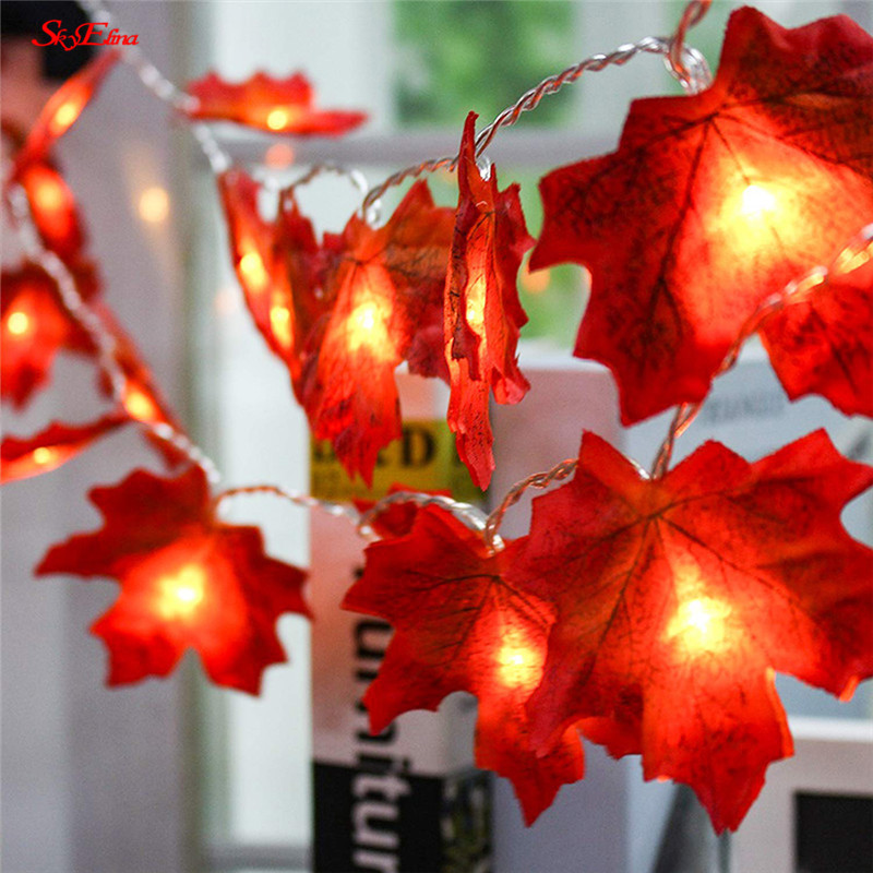 3M Leaf Shaped Led Lights 20Led Harvest Artificial Maple LED String Lights Party Home Thanksgiving Decoration 6Z MM265
3M Leaf Shaped Led Lights 20Led Harvest Artificial Maple LED String Lights Party Home Thanksgiving Decoration 6Z MM265