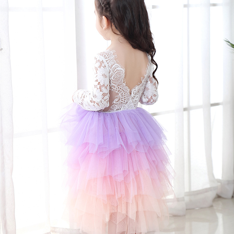 Retail kids designer dress girls purple Gradient princess dress Lace yarn stitching ruffle pleated dresses children boutique clothing, Red;yellow
Retail kids designer dress girls purple Gradient princess dress Lace yarn stitching ruffle pleated dresses children boutique clothing, Red;yellow