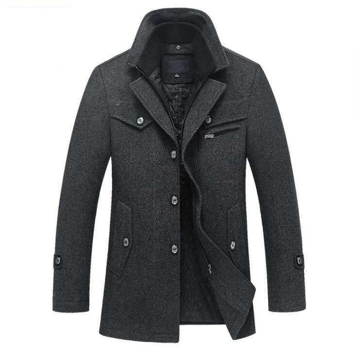 New Winter Wool Coat Slim Fit Jackets Mens Casual Warm Outerwear Jacket and coat Men Pea Coat Size M- DROP SHIPPING CJ191205, Black
New Winter Wool Coat Slim Fit Jackets Mens Casual Warm Outerwear Jacket and coat Men Pea Coat Size M- DROP SHIPPING CJ191205, Black