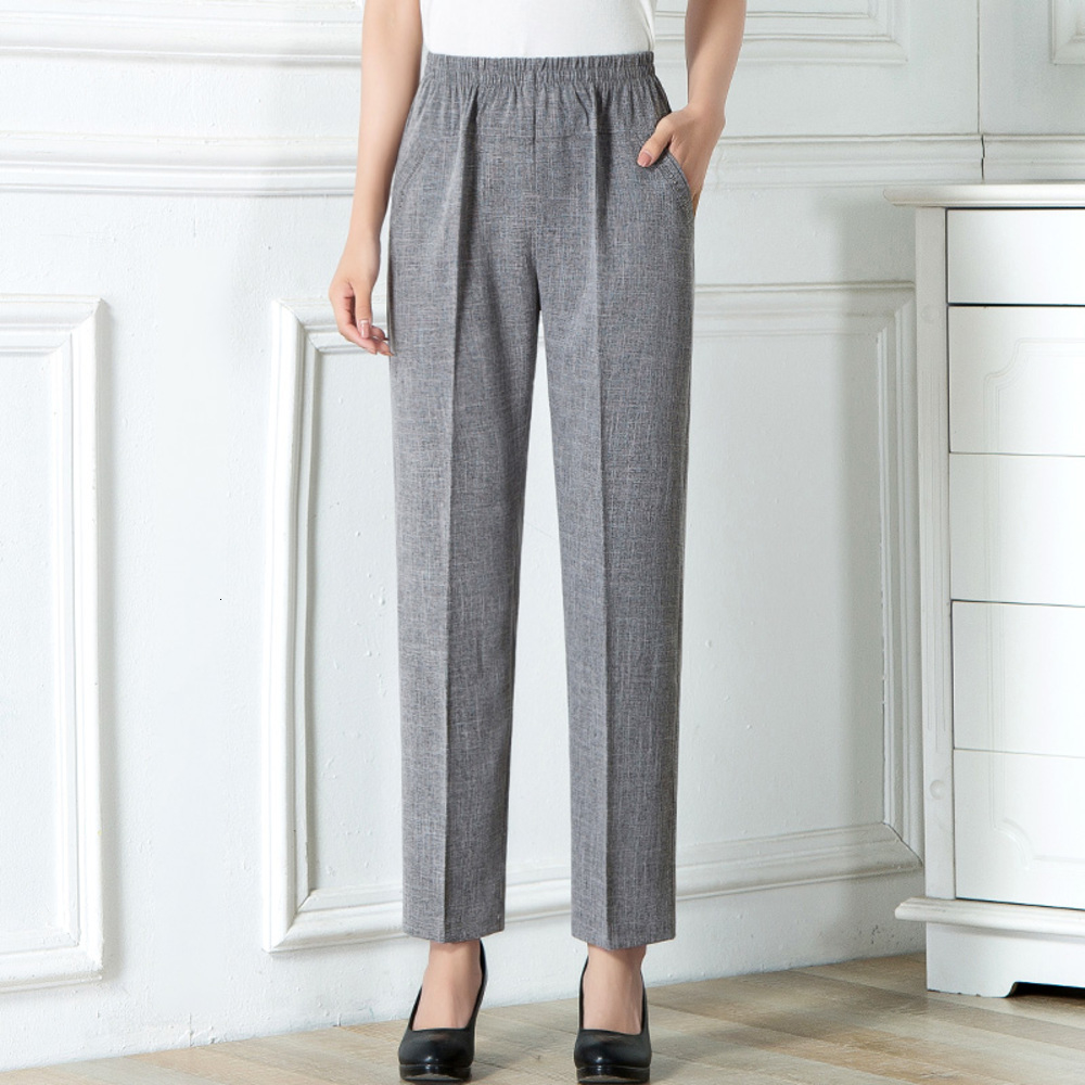 Aged Middle Women Pants 2019 Spring Summer Female Fashion Solid Elastic Waist Casual Trousers Loose Straight Pants Plus Size 5XL, Black
Aged Middle Women Pants 2019 Spring Summer Female Fashion Solid Elastic Waist Casual Trousers Loose Straight Pants Plus Size 5XL, Black